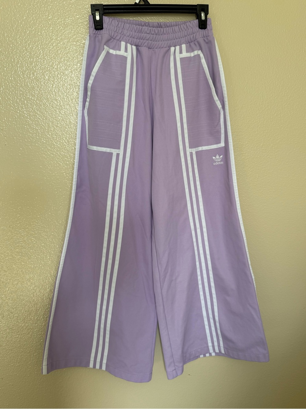 Adidas x Ji Won Choi Special Edition Lilac Wide Leg Track Pants Rare Y2K OG Sz S - Picture 2 of 12